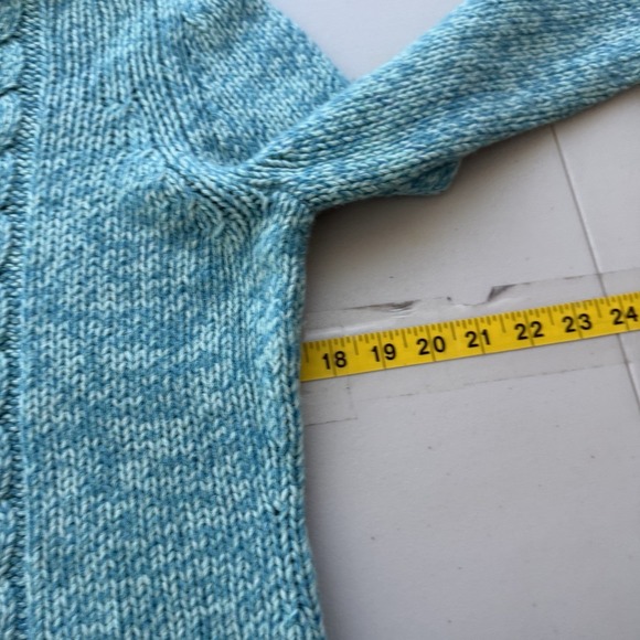 Express Sweater Womens L Turtleneck Cable Knit Wool Cashmere Blend Skiing Winter - Picture 8 of 9